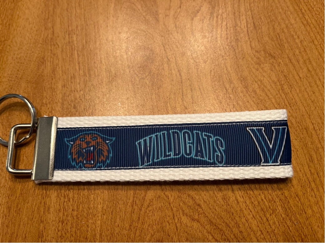 Villanova Wildcats Cotton Webbing Keychain/Keyfob/Wristlet