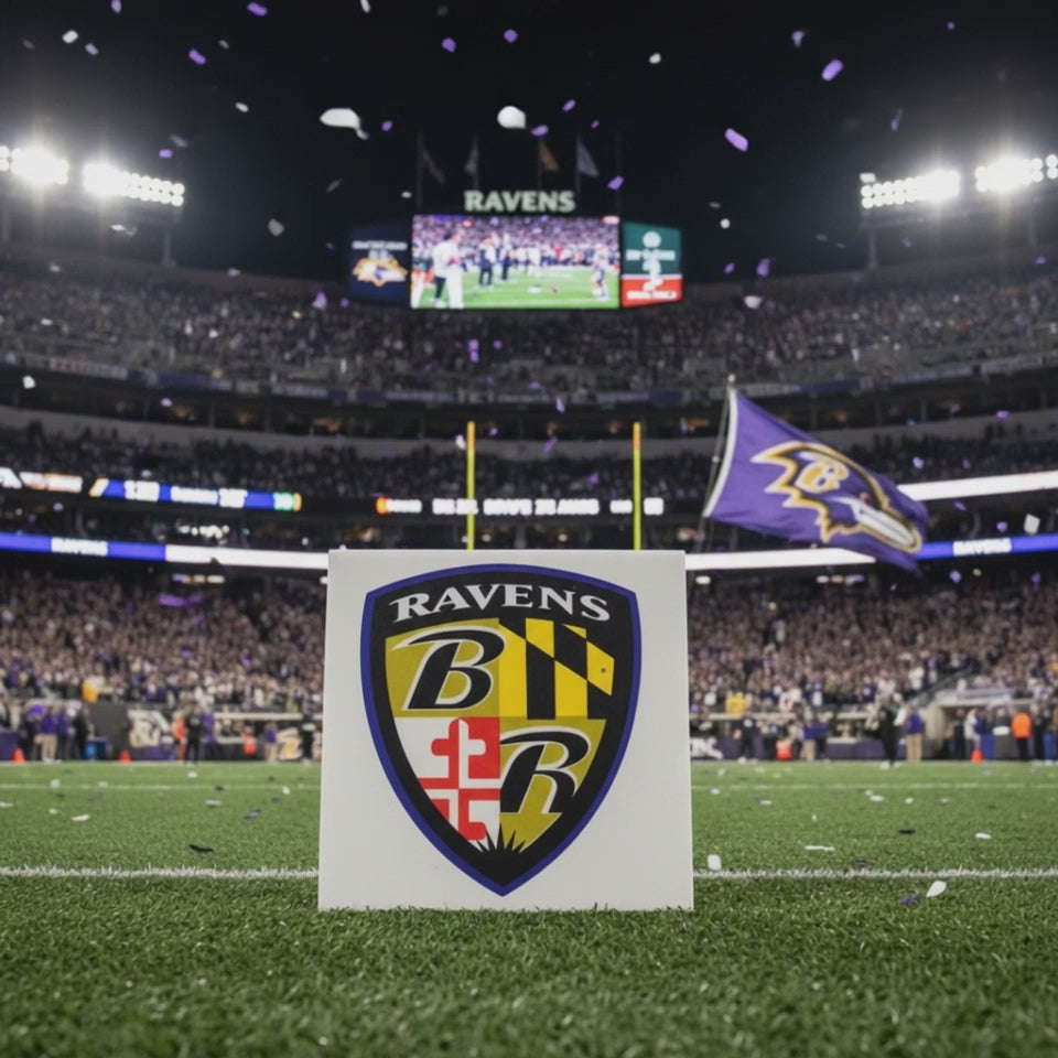 Baltimore Ravens Ceramic Tile Coasters (Set of 4)